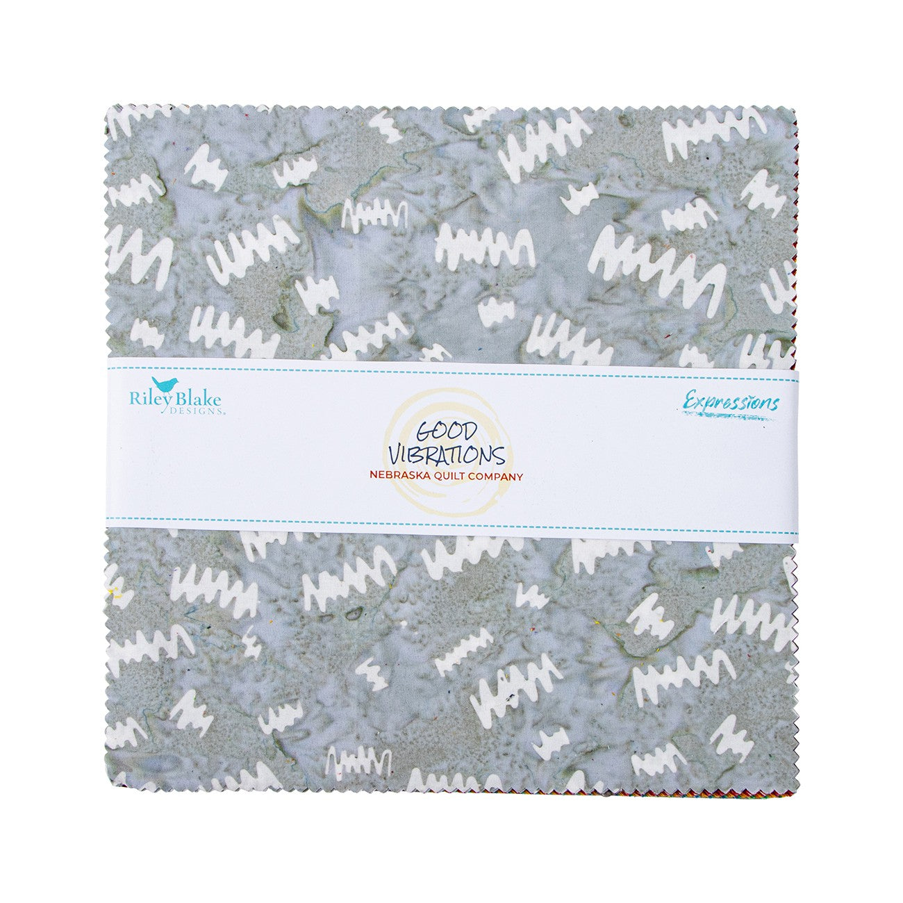 Batiks Good Vibrations 10in Squares, 42pcs/bundle