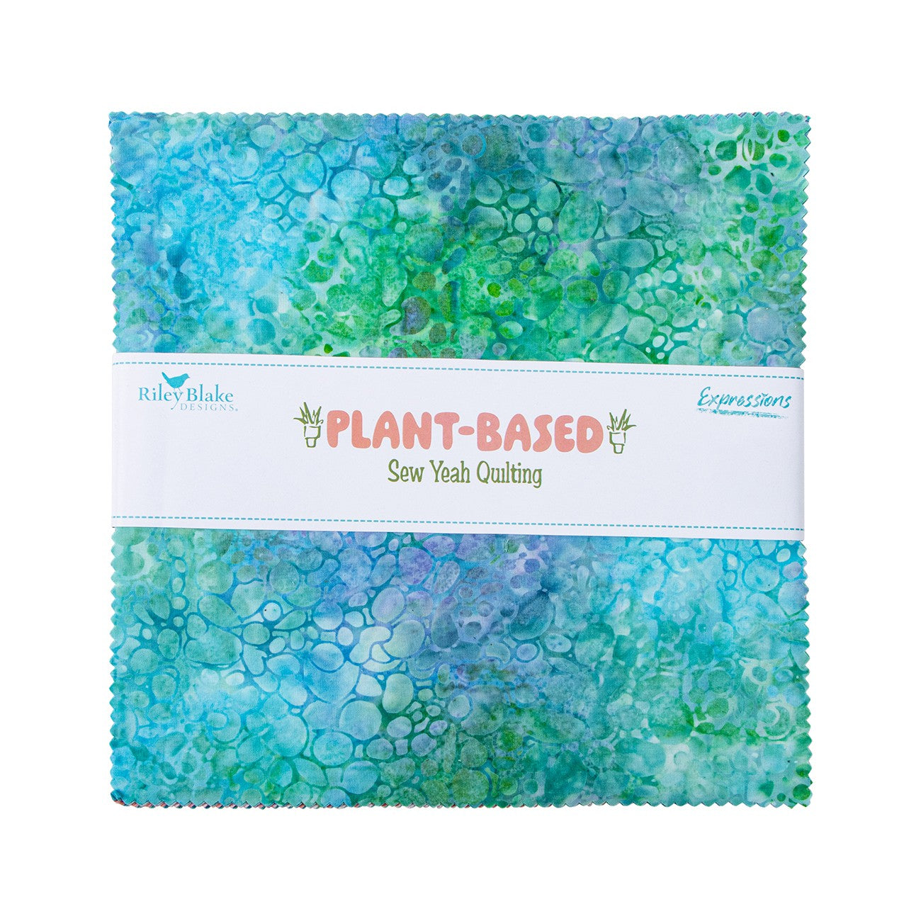 Batiks Plant-Based 10in Squares, 42pcs/bundle