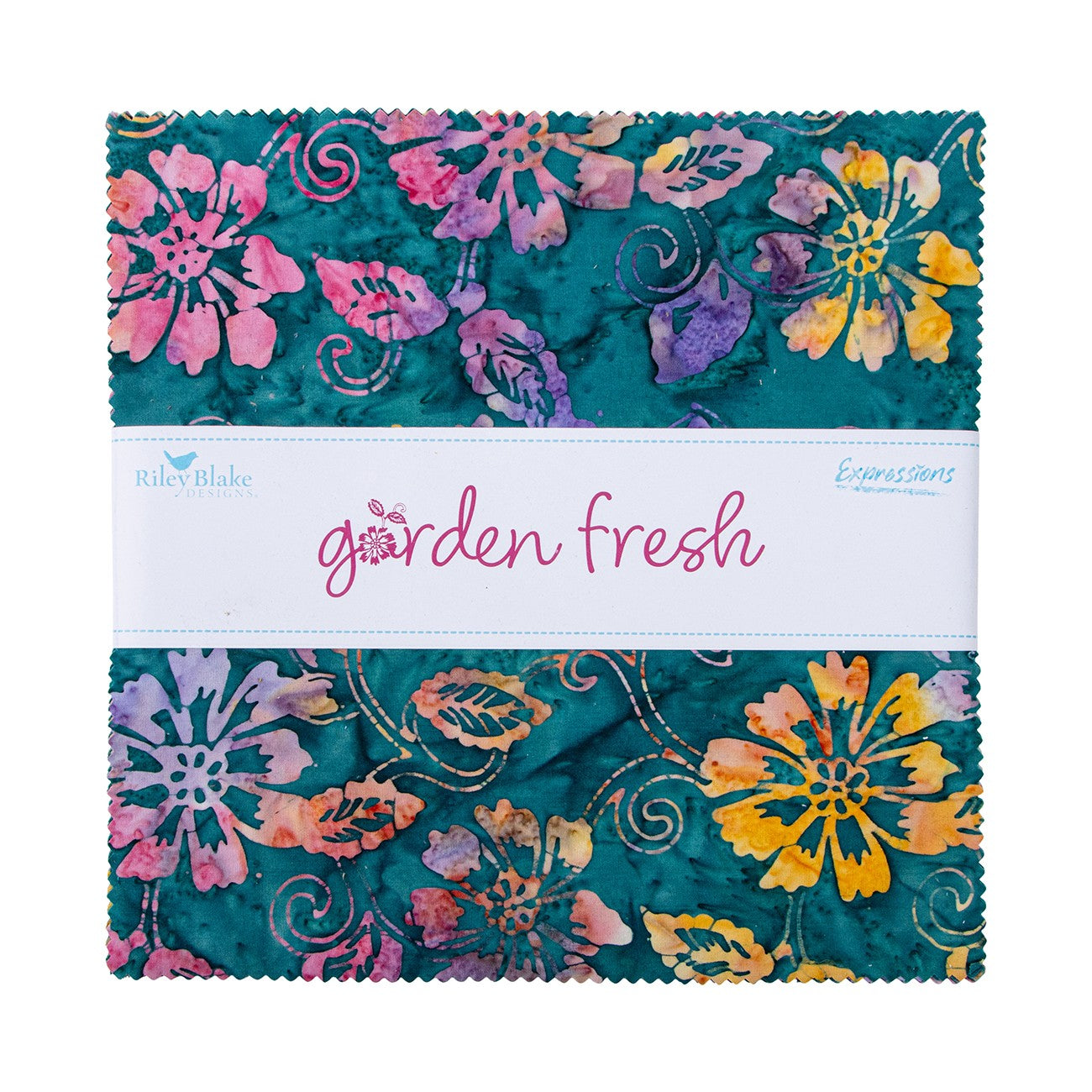 Batiks Garden Fresh 10in Squares, 42pcs/bundle