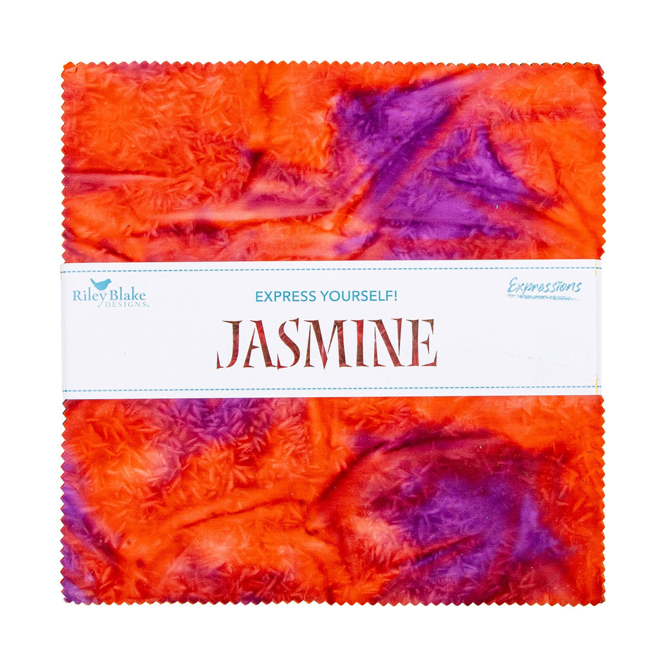Batiks Jasmine 10in Squares, 42pcs