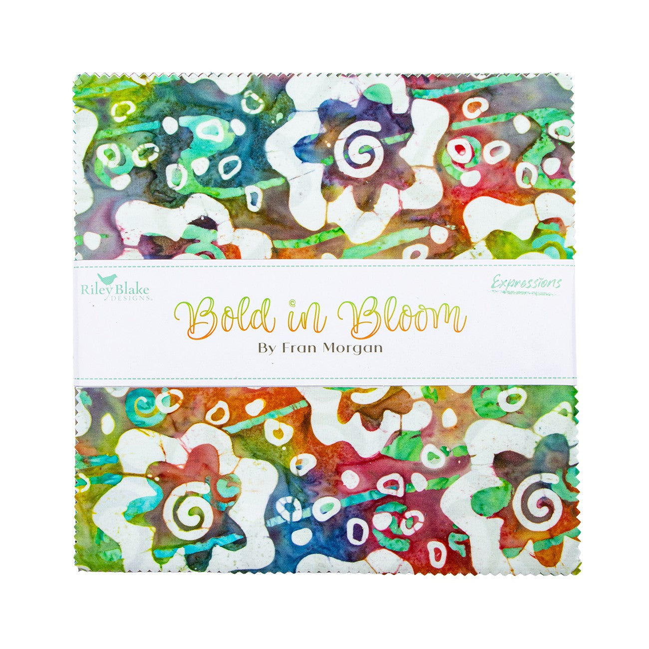 Batiks Bold in Bloom 10in Squares, 42pcs
