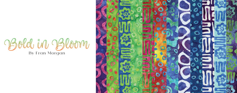 Batiks Bold in Bloom 10in Squares, 42pcs