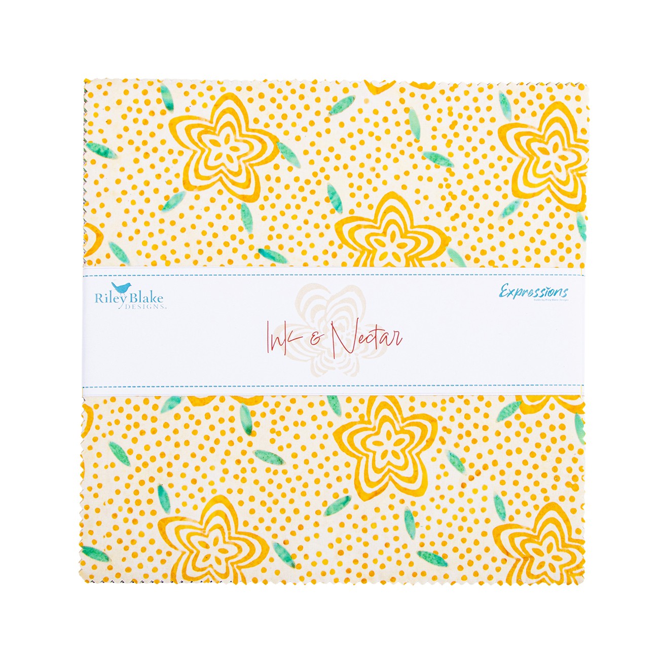 Batiks Ink & Nectar 10 Inch Stacker, 42pcs