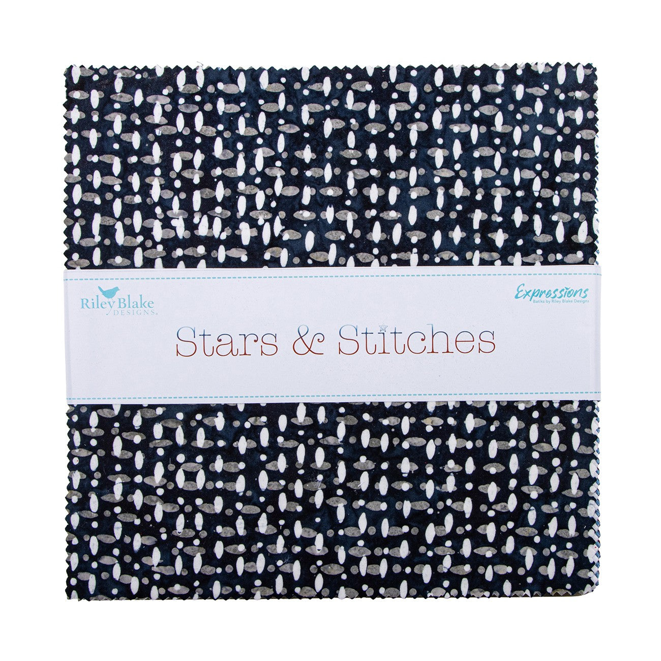 Batiks Stars & Stitches 10 Inch Stacker, 42pcs