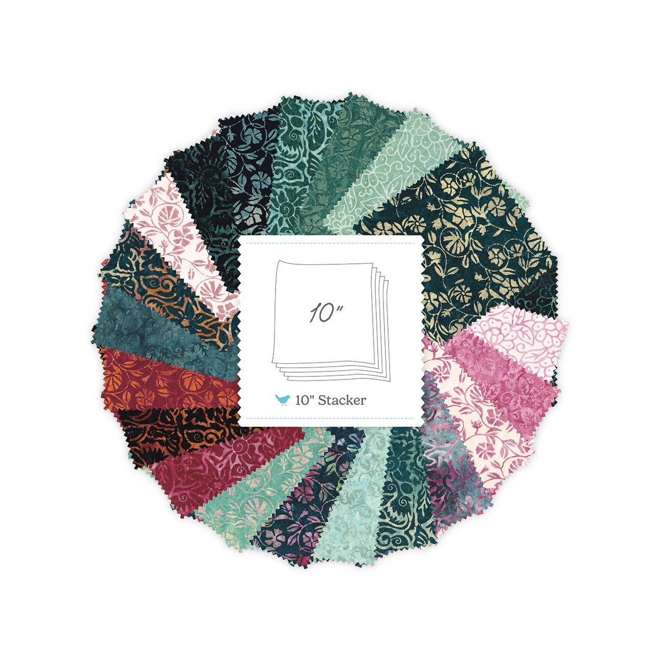 Batiks Market Bouquet 10in Squares 42 Pcs.