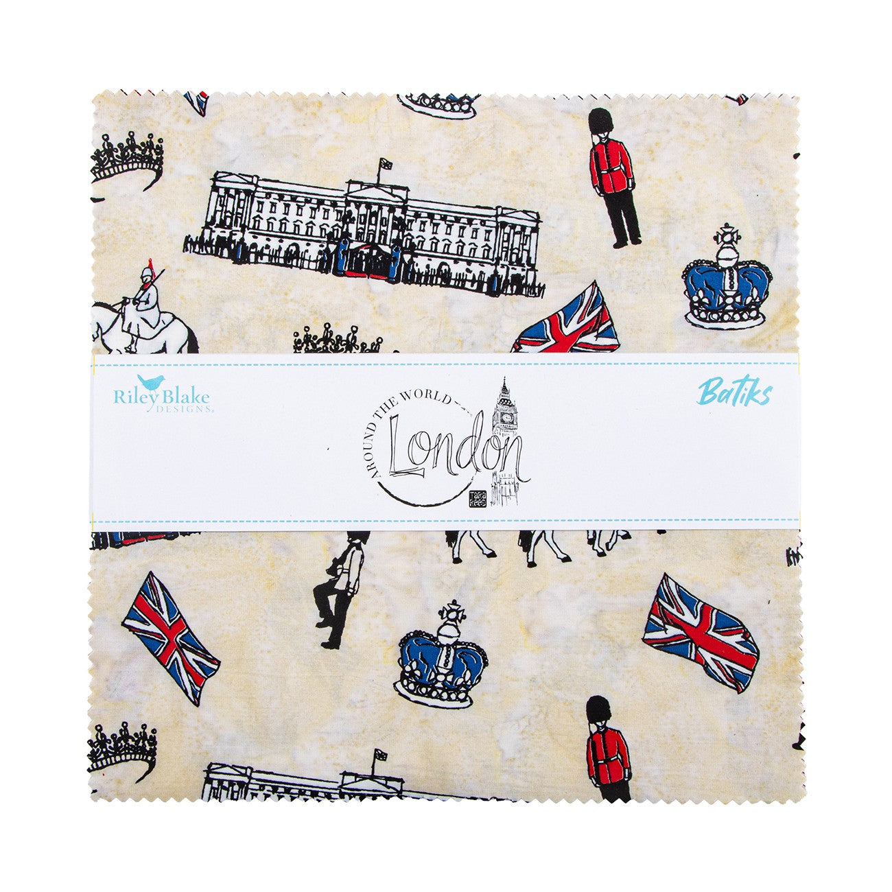 Batiks London 10in Squares, 42pcs