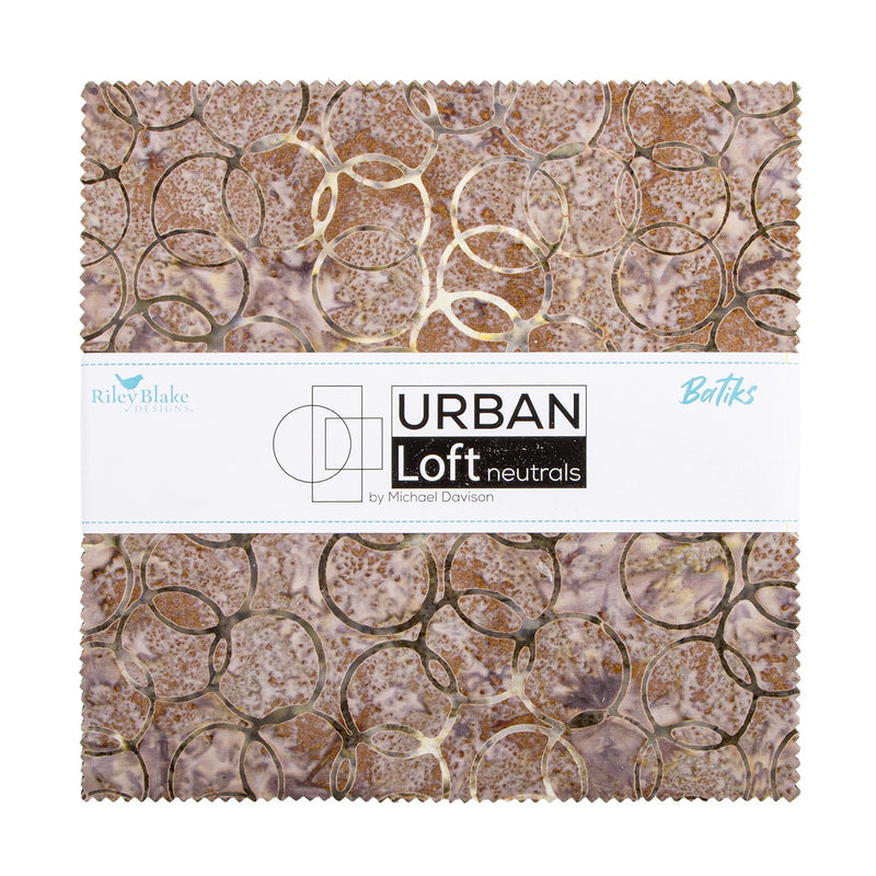 Batiks Urban Loft Neutrals 10in Squares 42 Pcs.
