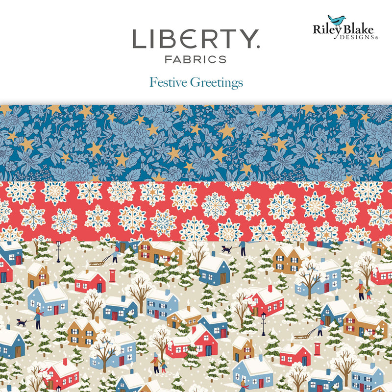 Liberty Festive Greetings 10in Squares, 42pcs/bundle