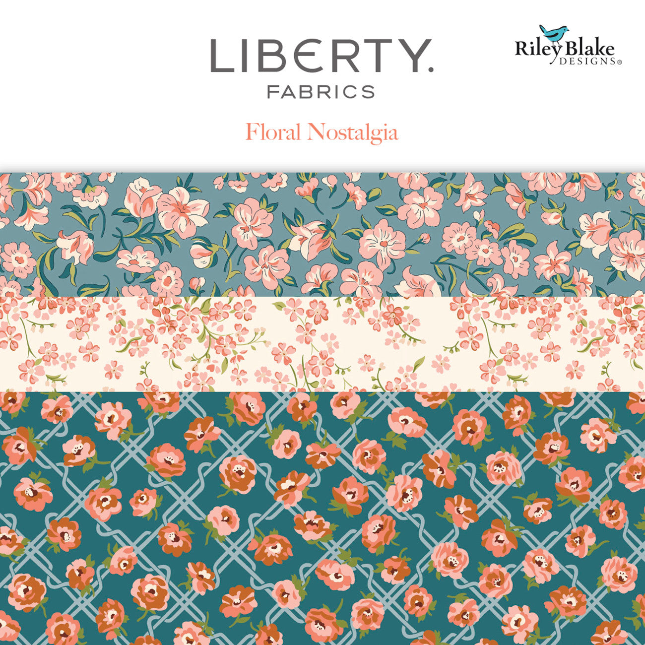 Liberty Floral Nostalgia 10 Inch Stacker, 42 Pcs.