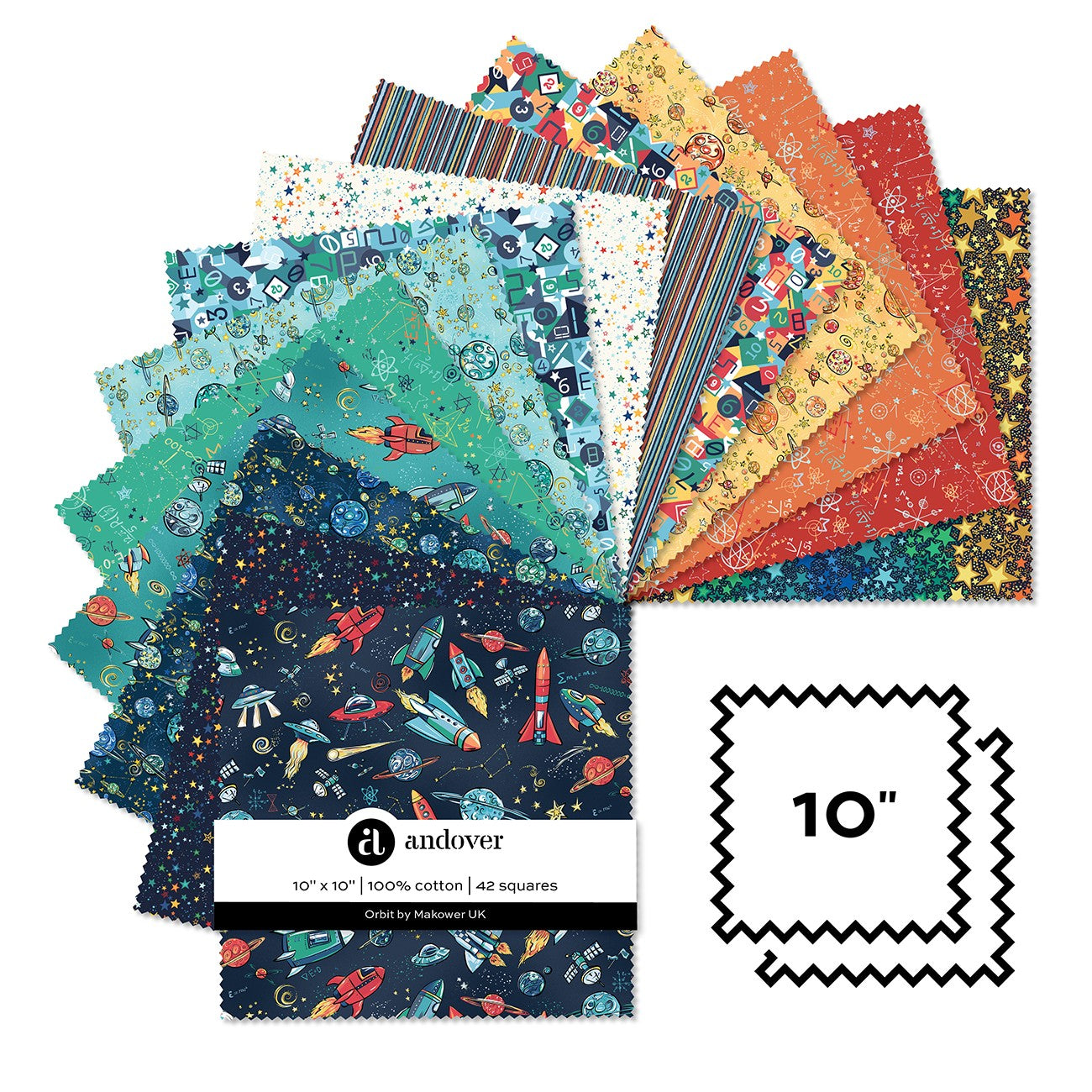 Orbit 10 Inch Square 42 Cuts Each