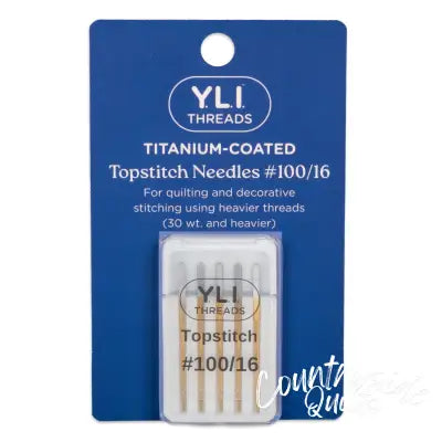 #100/16 Titanium-Coated Topstitch Needles