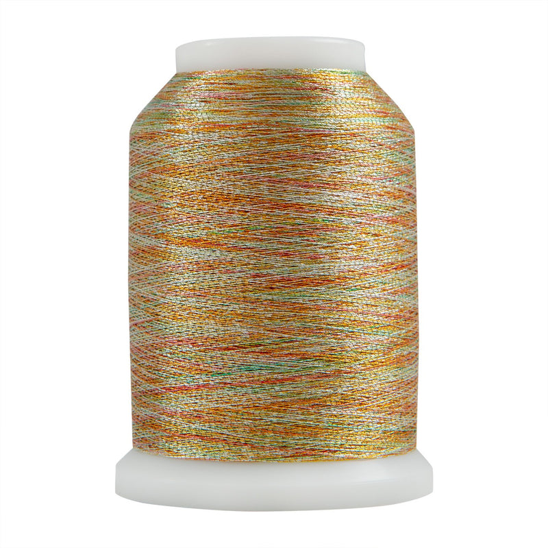 #025 Variegated Gold Superior Metallics 1090 yd Mini Cone