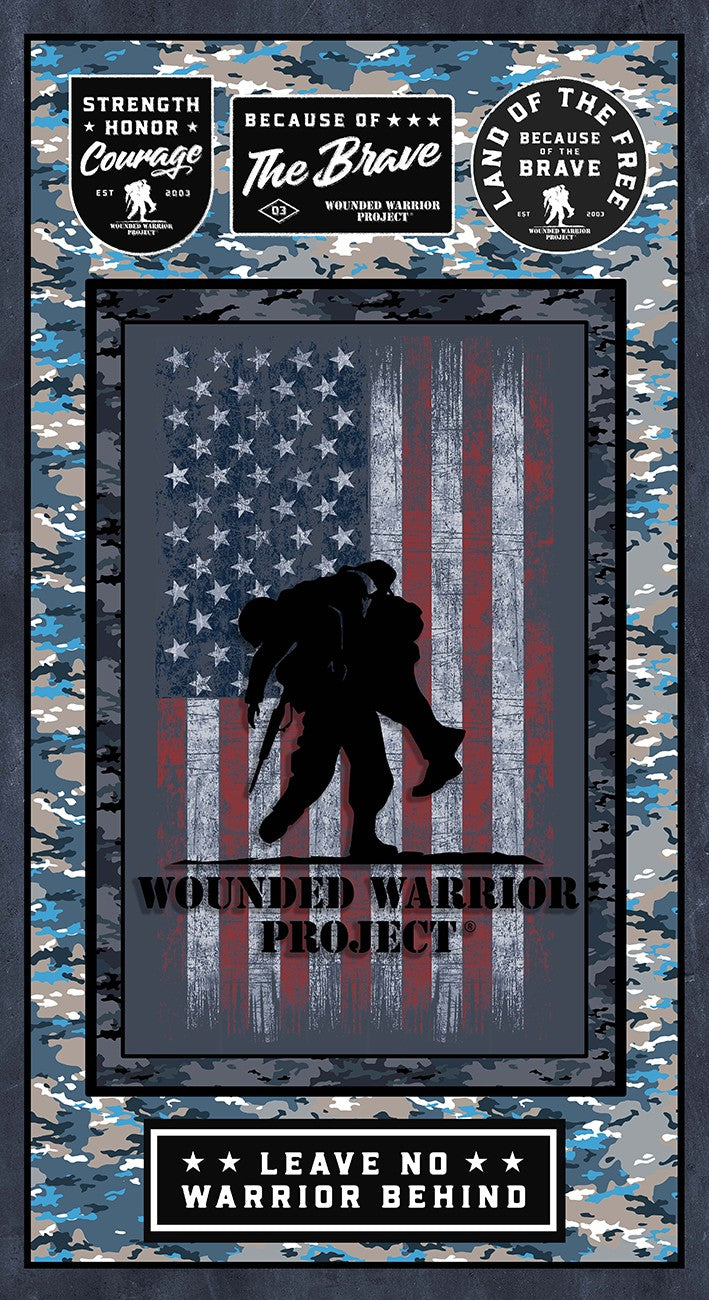 Wounded Warrior-Fleece Blanket-44"x 58"- Shrink Wrapped