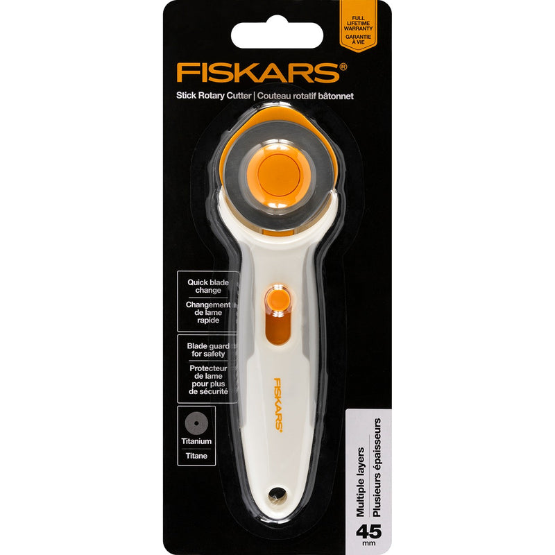 Fiskars Titanium Stick Rotary Cutter 45mm