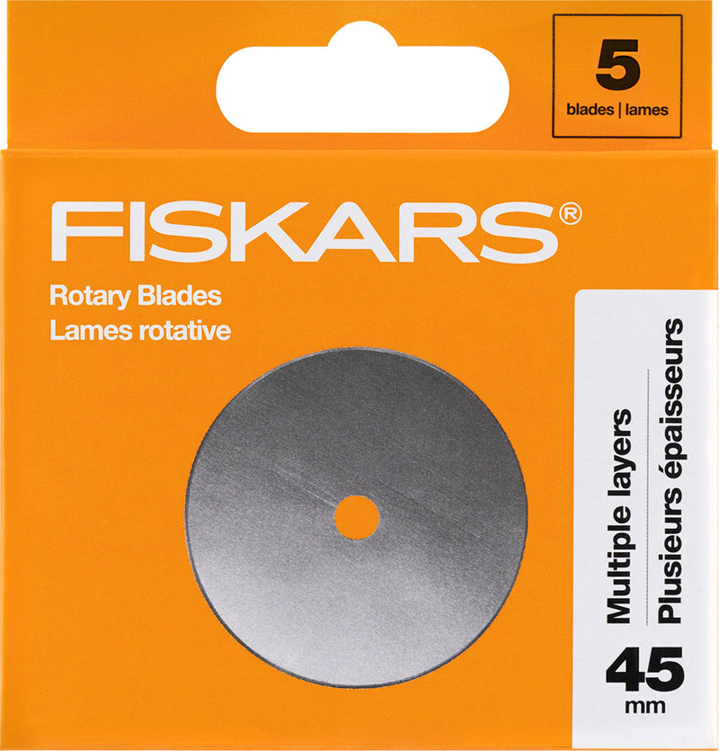Fiskars 45mm Rotary Blades 5ct