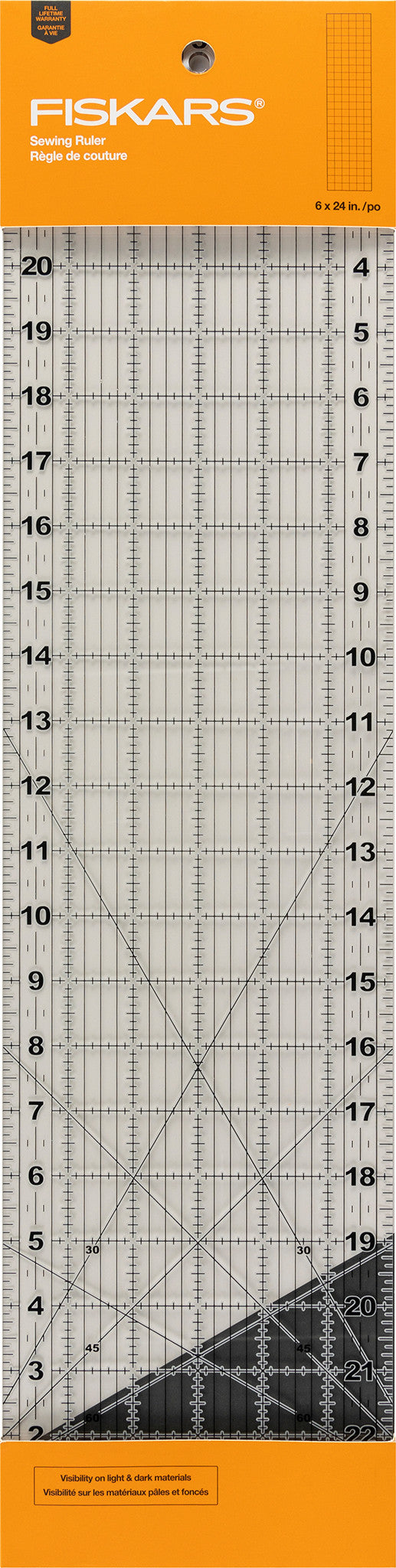 Fiskars Sewing Ruler 6in x 24in