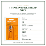 Product Specifications – Fiskars Premier Thread Snips