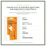 Product Specifications – Fiskars Easy Action Rag Quilt Snip for Tabletop Cutting Gen 2