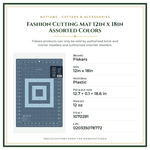 Product Specifications – Fashion Cutting Mat 12in x 18in Assorted Colors