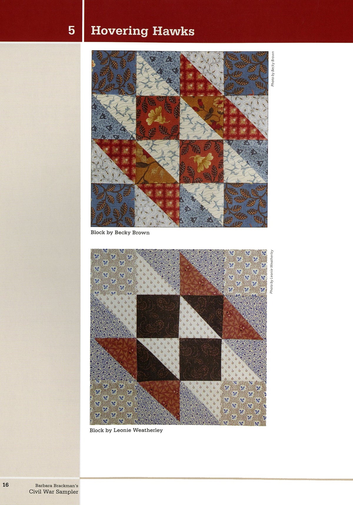 Barbara Brackmans Civil War Sampler