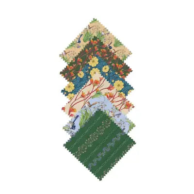 10in Square Pack Wildlife & Wildflowers, 42pcs/bundle