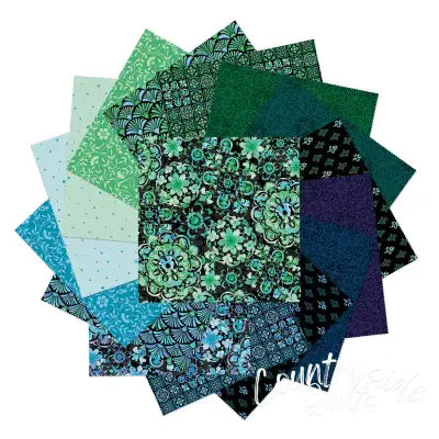 10in Squares Blooming Crystals, 42pcs/bundle