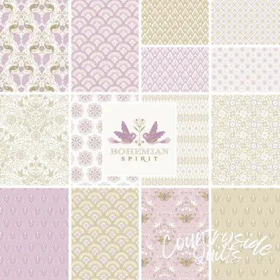 10in Squares Bohemian Spirit Organic, 42pcs/bundle