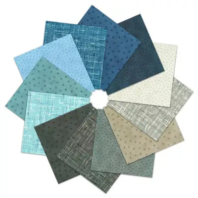 10in Squares Bundle Up Flannel, 42pcs/bundle