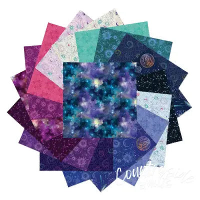 10in Squares Celestial Skies, 42pcs/bundle