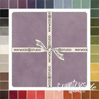 10in Squares Color Wash Woolies Flannel, 42pcs/bundle