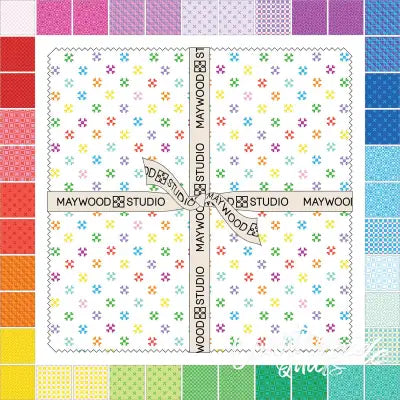 10in Squares Colorblock Party, 42pcs/bundle