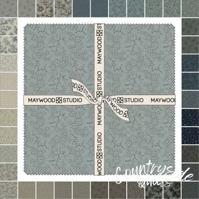 10in Squares Dark & Stormy, 42pcs/bundle