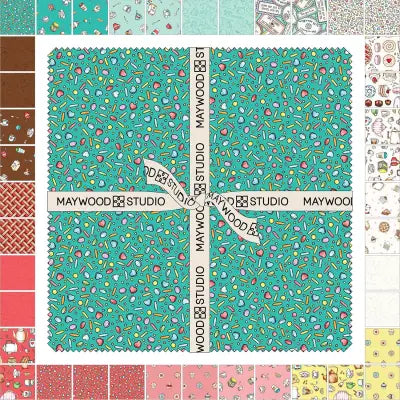 10in Squares Dessert First, 42pcs/bundle