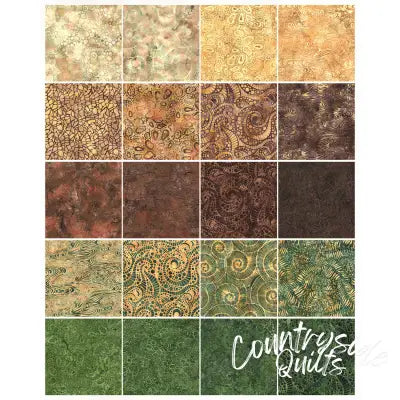 10in Squares, Earth Essence Batik, 42pcs