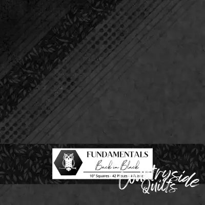 10in Squares Fundamentals: Back in Black 42pcs