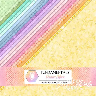 10in Squares Fundamentals: Sheer Bliss 42pcs