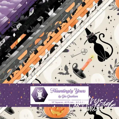 10in Squares Hauntingly Yours 42pcs 2-4pcs of Each Print