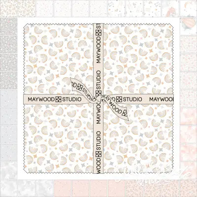 10in Squares Honey Bunny, 42pcs/bundle