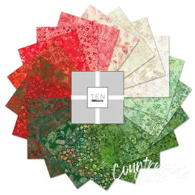 10in Squares Joyful Holidays 42pcs