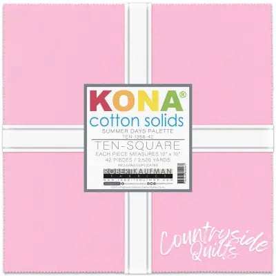 10in Squares Kona Cotton 42pcs/bundle