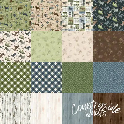 10in Squares, Lodge Life, 42pcsbundle