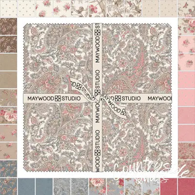 10in Squares Meadow Blush, 42pcs/bundle