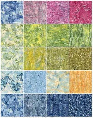 10in Squares Meadow Brook 42pcs, 2 Pieces of Each Print