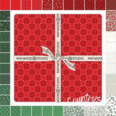 10in Squares Merry Mix, 42pcs/bundle