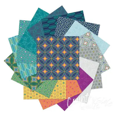 10in Squares Nature Unfiltered, 42pcs/bundle