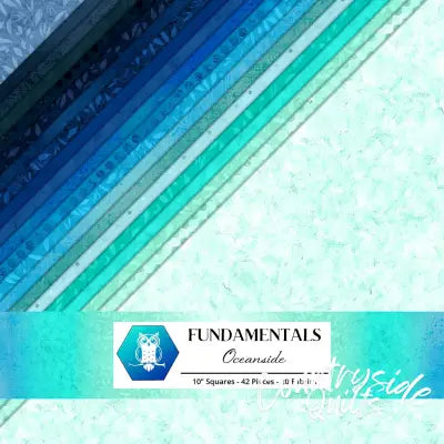 10in Squares Oceanside 42pcs 2-4pcs of Each Print