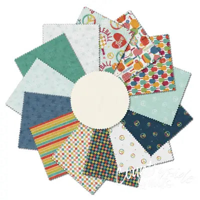 10in Squares Peace Love Pickleball, 42pcs/bundle