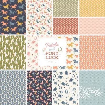 10in Squares Petals & Pony Luck Organic, 42pcs/bundle