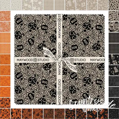 10in Squares Pumpkin Grove, 42pcs/bundle