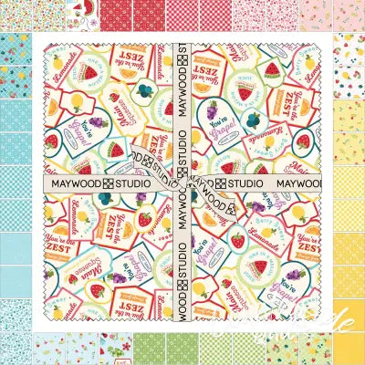 10in Squares Sippin' on Sunshine, 42pcs/bundle
